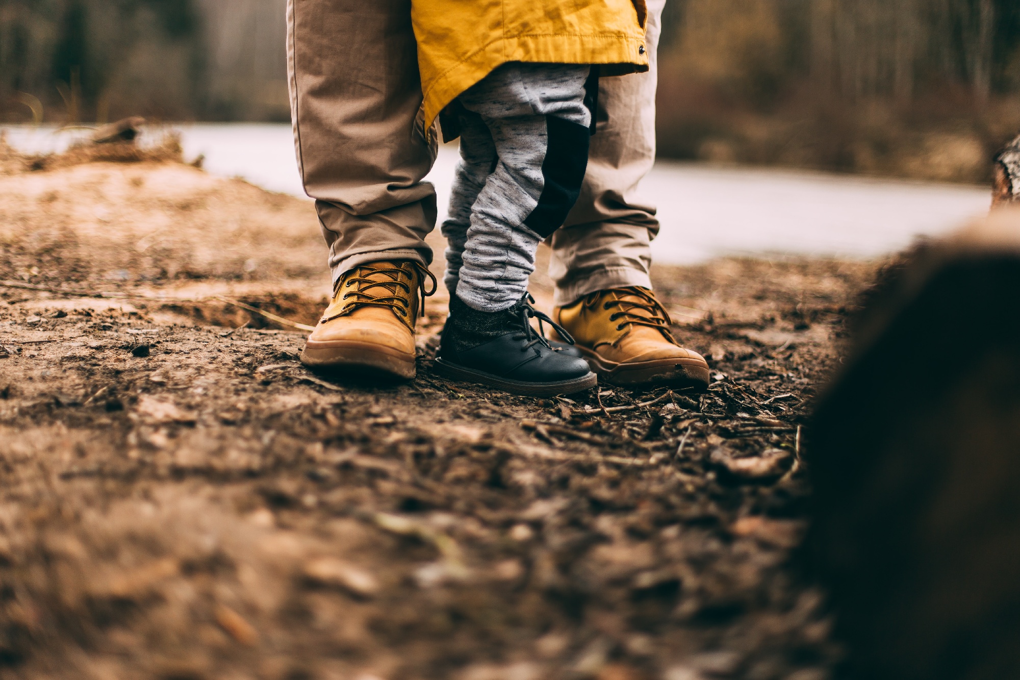 parent and child standing 